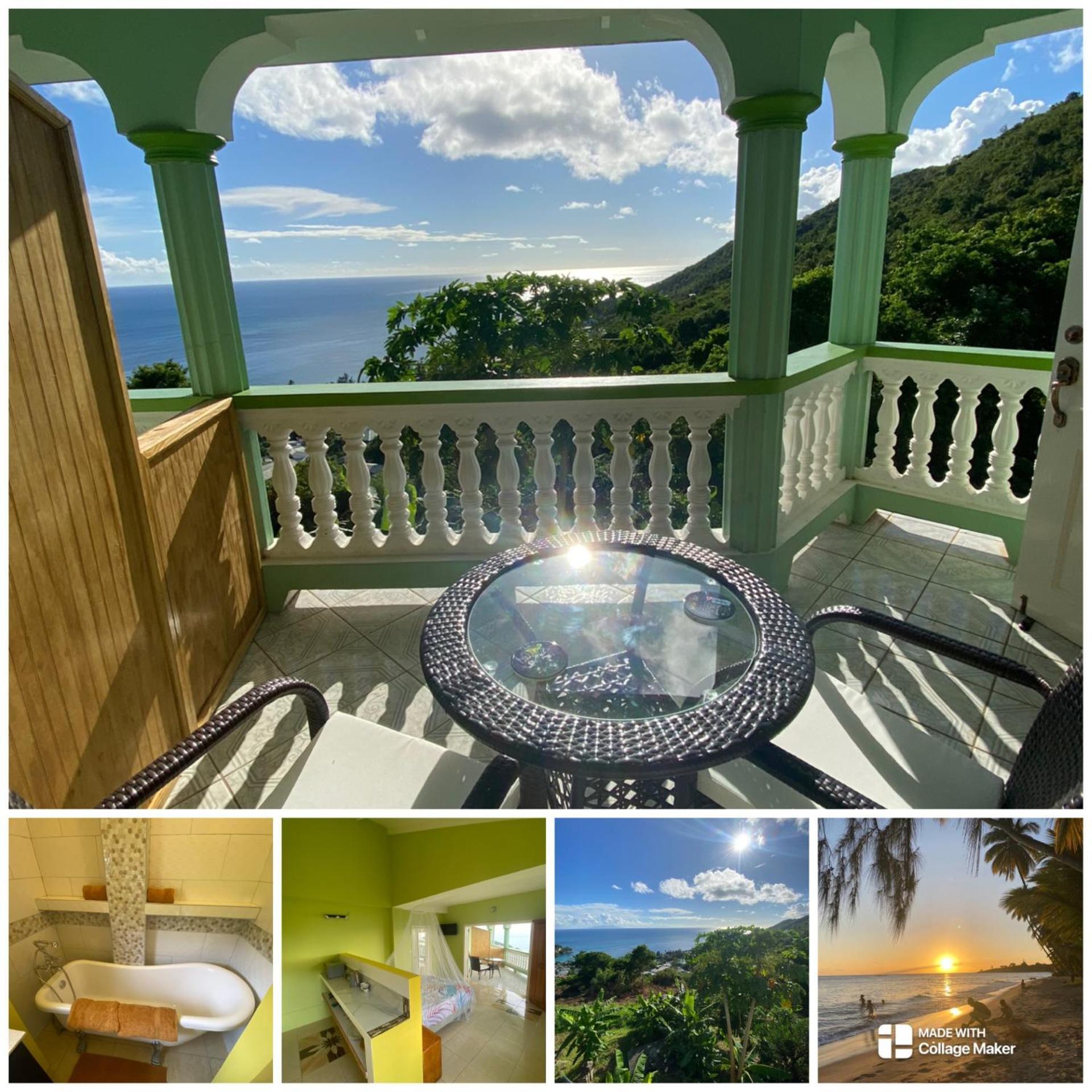 Greenhouse On The Hill, Sea View Studio Apartment Laborie Exterior foto